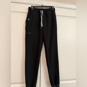 FIGS High Waisted Scrub Pants Joggers Women’s Small Tall Black EUC